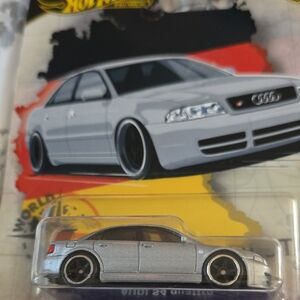 Silver Toy Car by.     Hot Wheels Premium AUDI S4 QUATTRO World Tour Ingolstadt